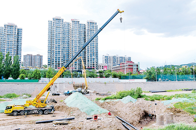 西上莊綜合管網(wǎng)建設(shè)工程 施工正酣，城市“生命線”加速升級